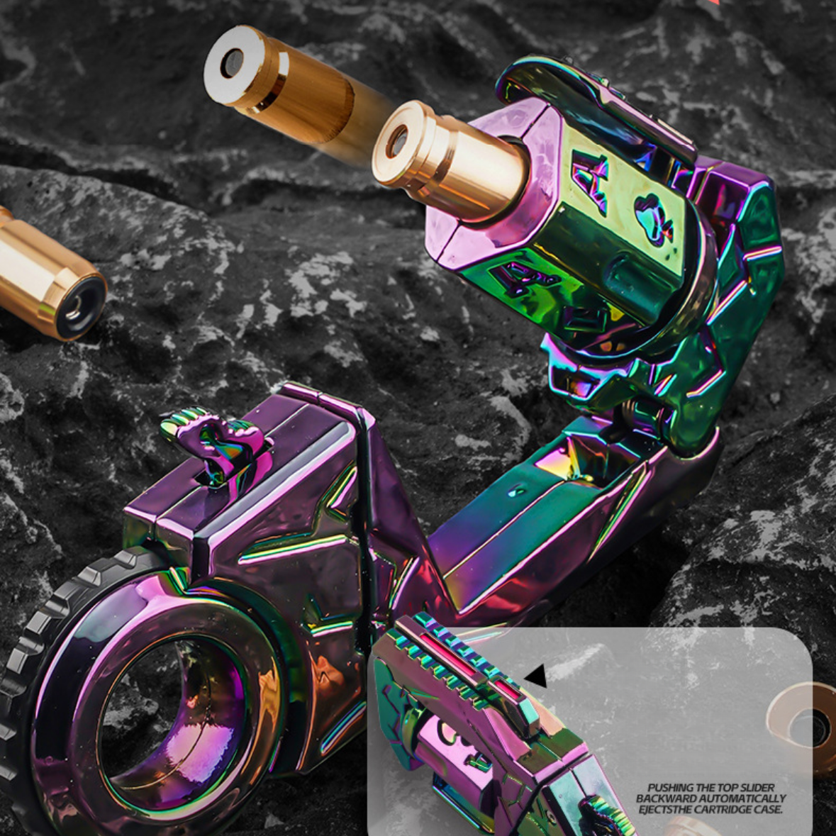 Mini Ring Decompression Launcher Alloy Shell Ejecting Model Fidget Toy - JoyPlay Kids